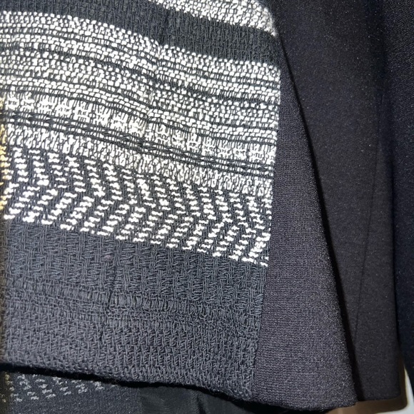 NWT Classiques Entier Women’s Sz L Black White Coat Jacket Blazer Long Sleeve - Picture 10 of 10